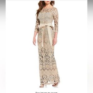 TADASHI SHOJI - WAVERLY SEQUIN EMBROIDERED GOWN
